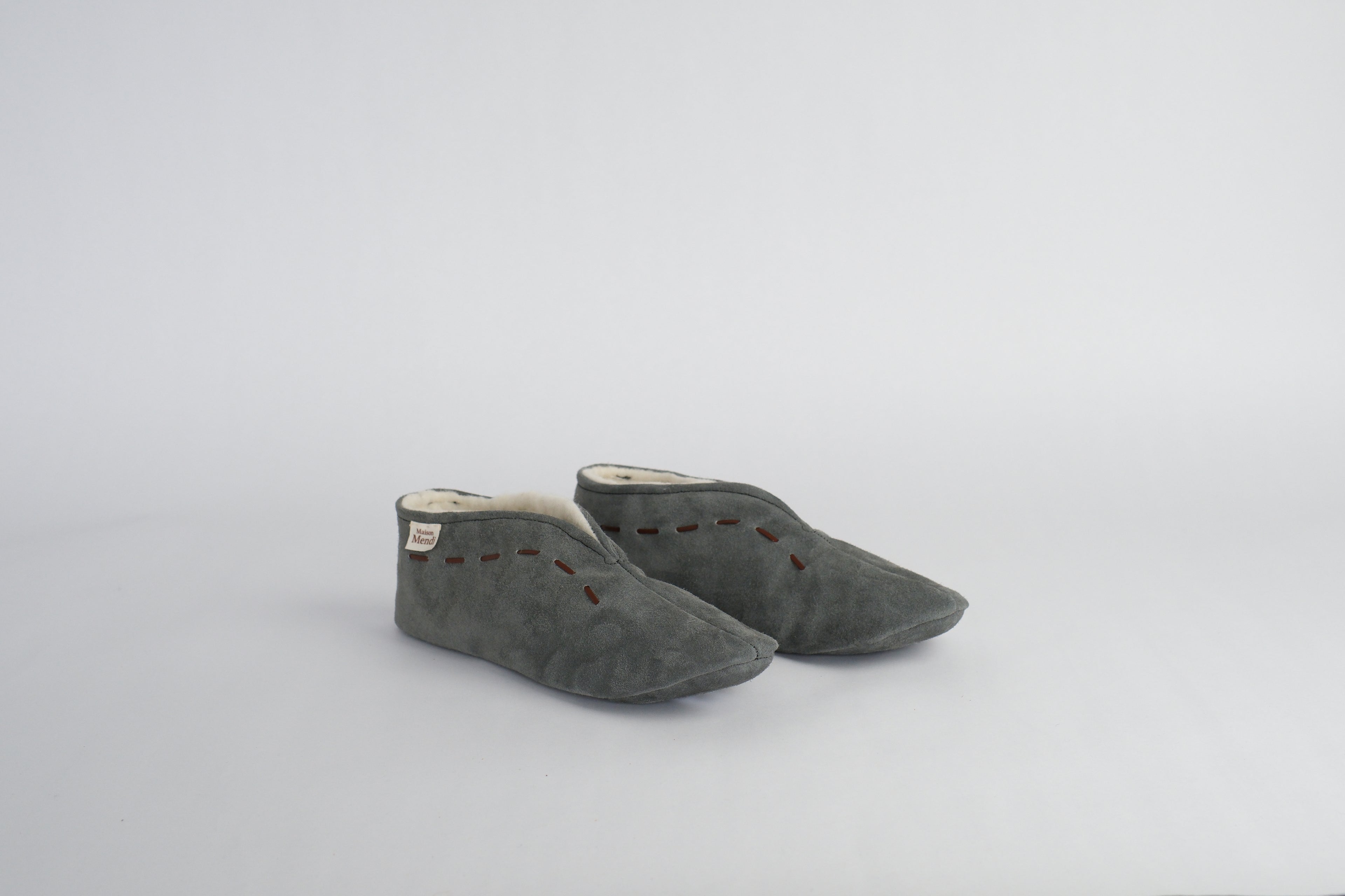 Chaussons Gris - Maison Mendi