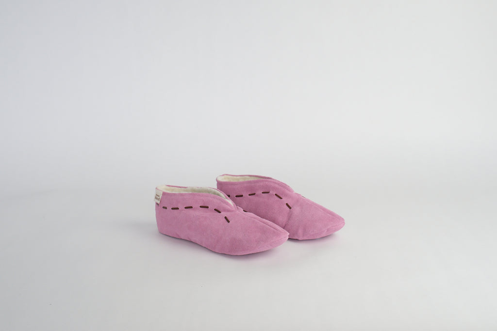 Pink Handcrafted Slippers - Maison Mendi